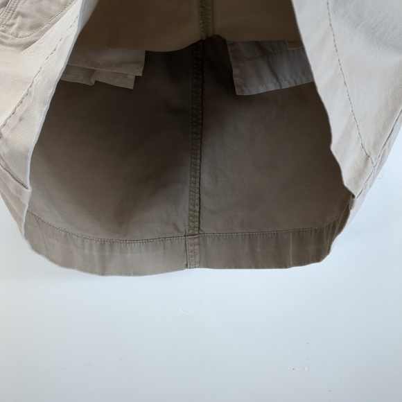 J Crew Classic Cotton Twill Chino Khaki Mini Skirt, Size 4 - Picture 3 of 7